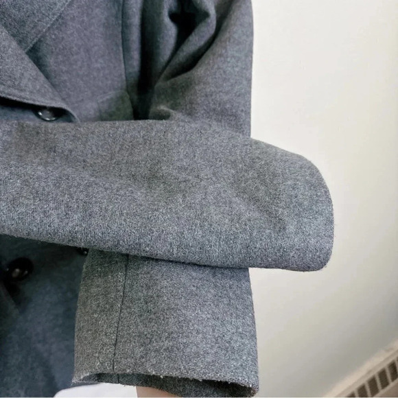 Banana Republic Melange Wool Double Breasted Pea  Coat - Picture 8 of 16
